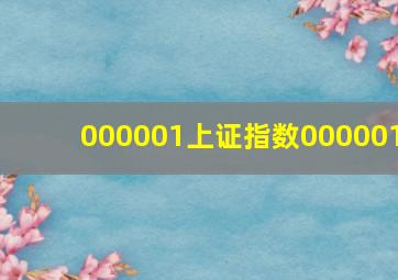 000001上证指数000001