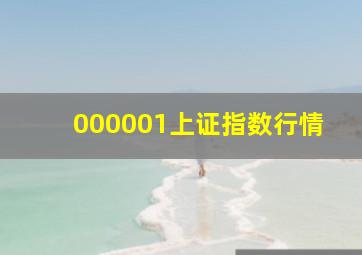 000001上证指数行情