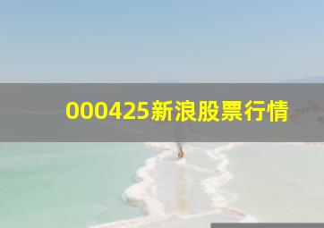 000425新浪股票行情