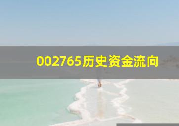 002765历史资金流向