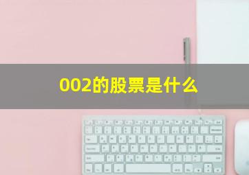 002的股票是什么