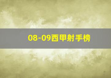 08-09西甲射手榜