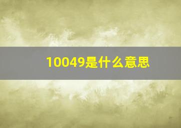 10049是什么意思