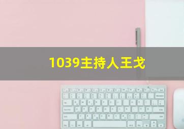 1039主持人王戈