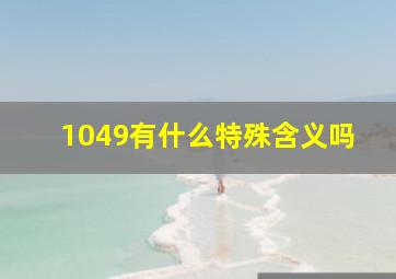 1049有什么特殊含义吗