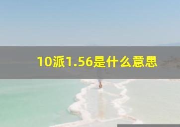 10派1.56是什么意思