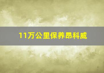 11万公里保养昂科威