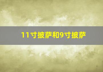 11寸披萨和9寸披萨