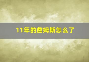 11年的詹姆斯怎么了