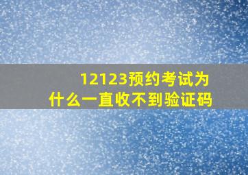 12123预约考试为什么一直收不到验证码