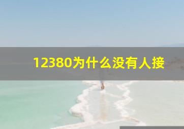 12380为什么没有人接