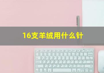 16支羊绒用什么针