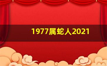 1977属蛇人2021