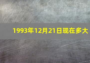 1993年12月21日现在多大