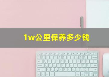 1w公里保养多少钱