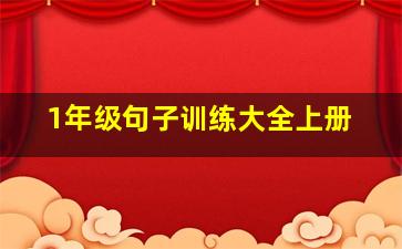 1年级句子训练大全上册