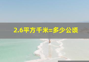 2.6平方千米=多少公顷