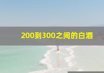 200到300之间的白酒