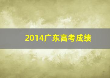 2014广东高考成绩