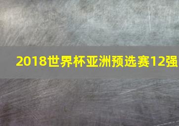 2018世界杯亚洲预选赛12强