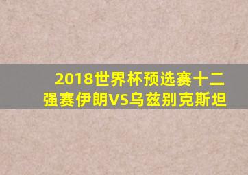 2018世界杯预选赛十二强赛伊朗VS乌兹别克斯坦