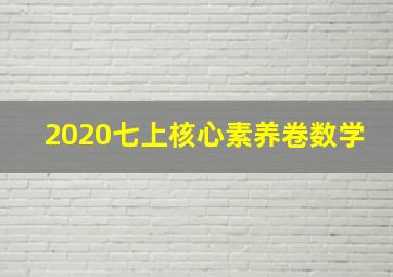 2020七上核心素养卷数学