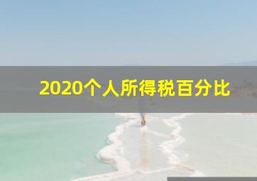 2020个人所得税百分比