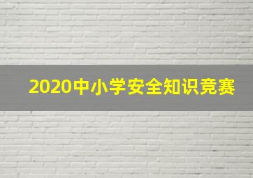 2020中小学安全知识竞赛