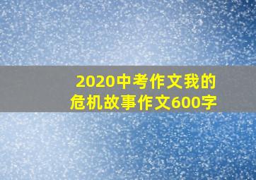 2020中考作文我的危机故事作文600字