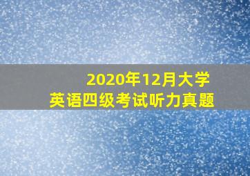 2020年12月大学英语四级考试听力真题