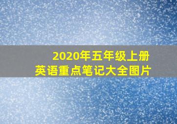 2020年五年级上册英语重点笔记大全图片