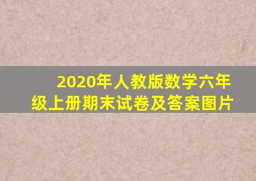 2020年人教版数学六年级上册期末试卷及答案图片