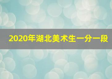 2020年湖北美术生一分一段