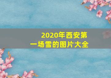 2020年西安第一场雪的图片大全