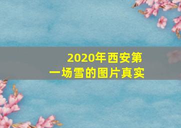 2020年西安第一场雪的图片真实