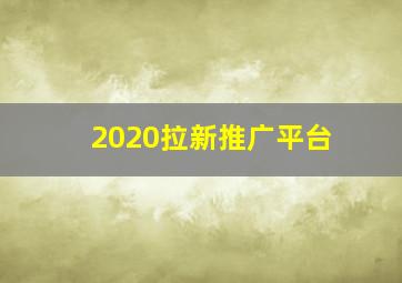 2020拉新推广平台