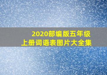 2020部编版五年级上册词语表图片大全集