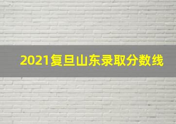 2021复旦山东录取分数线