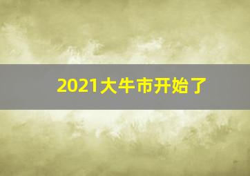 2021大牛市开始了