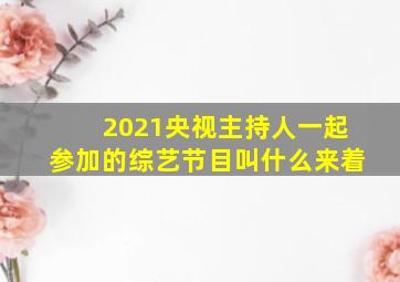 2021央视主持人一起参加的综艺节目叫什么来着