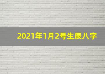 2021年1月2号生辰八字