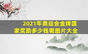 2021年奥运会金牌国家奖励多少钱呢图片大全