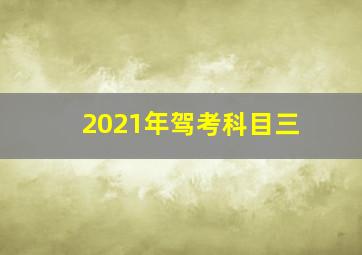 2021年驾考科目三