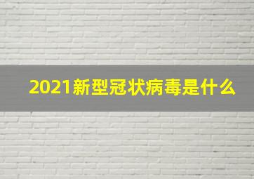 2021新型冠状病毒是什么