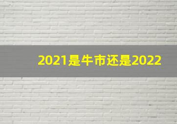 2021是牛市还是2022