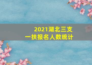 2021湖北三支一扶报名人数统计