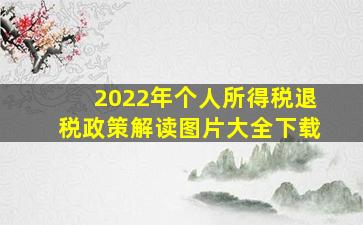 2022年个人所得税退税政策解读图片大全下载