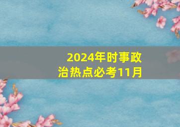 2024年时事政治热点必考11月