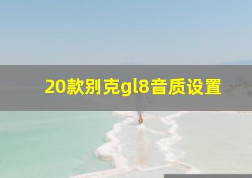 20款别克gl8音质设置