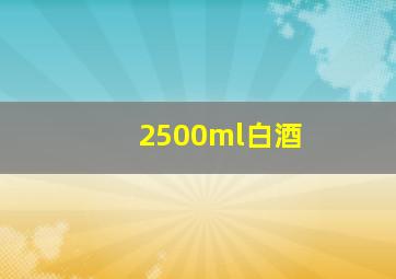 2500ml白酒